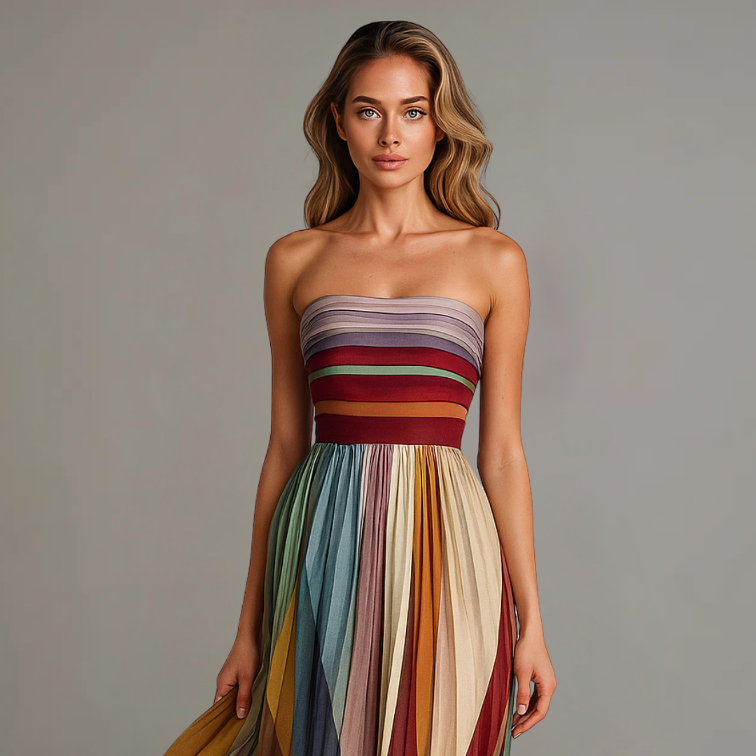 Fiorella™ | Sleeveless Colorful Dress