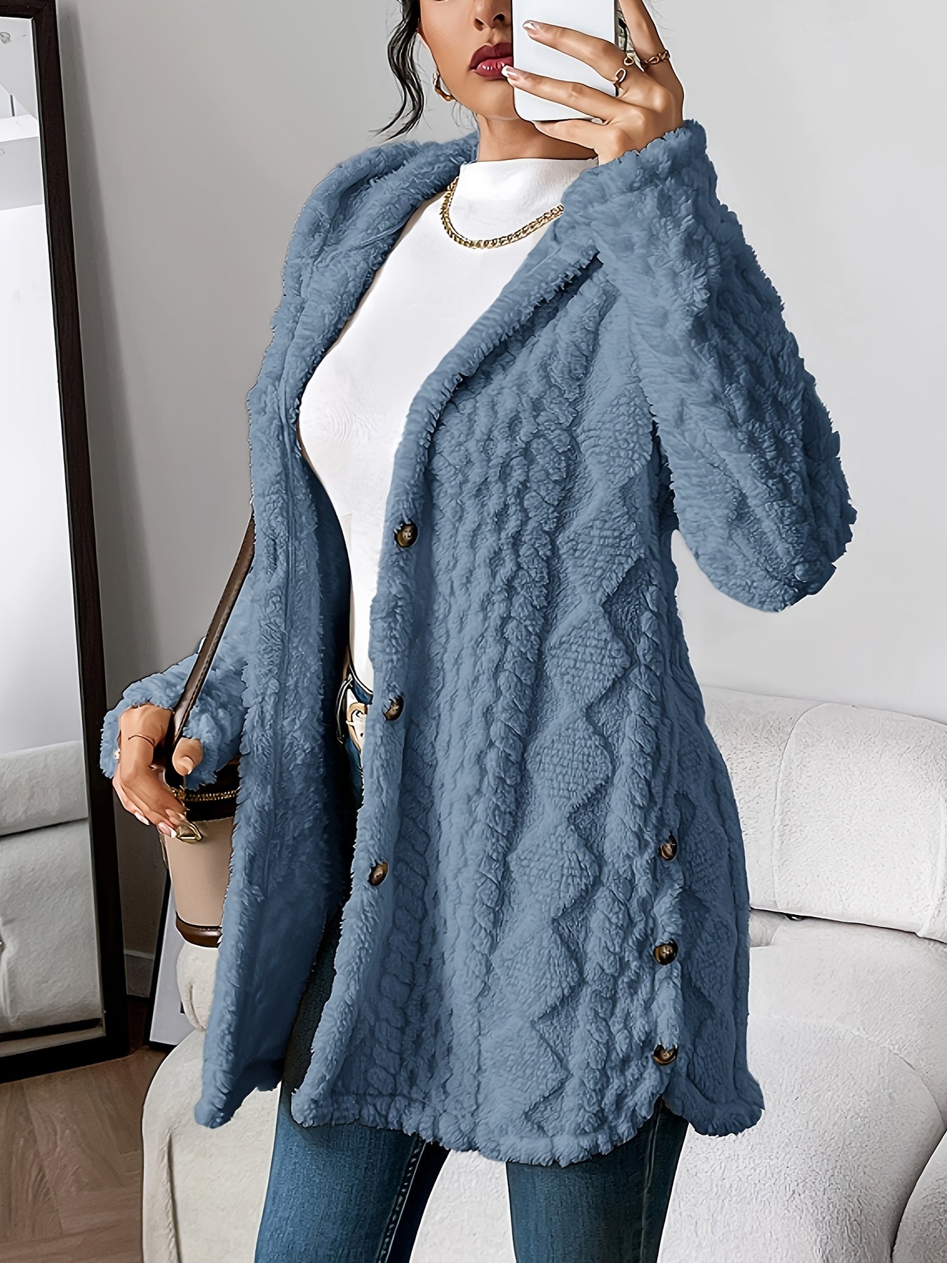 Dana | Plush Hooded Cardigan