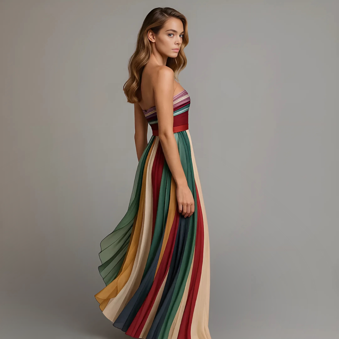 Fiorella™ | Sleeveless Colorful Dress