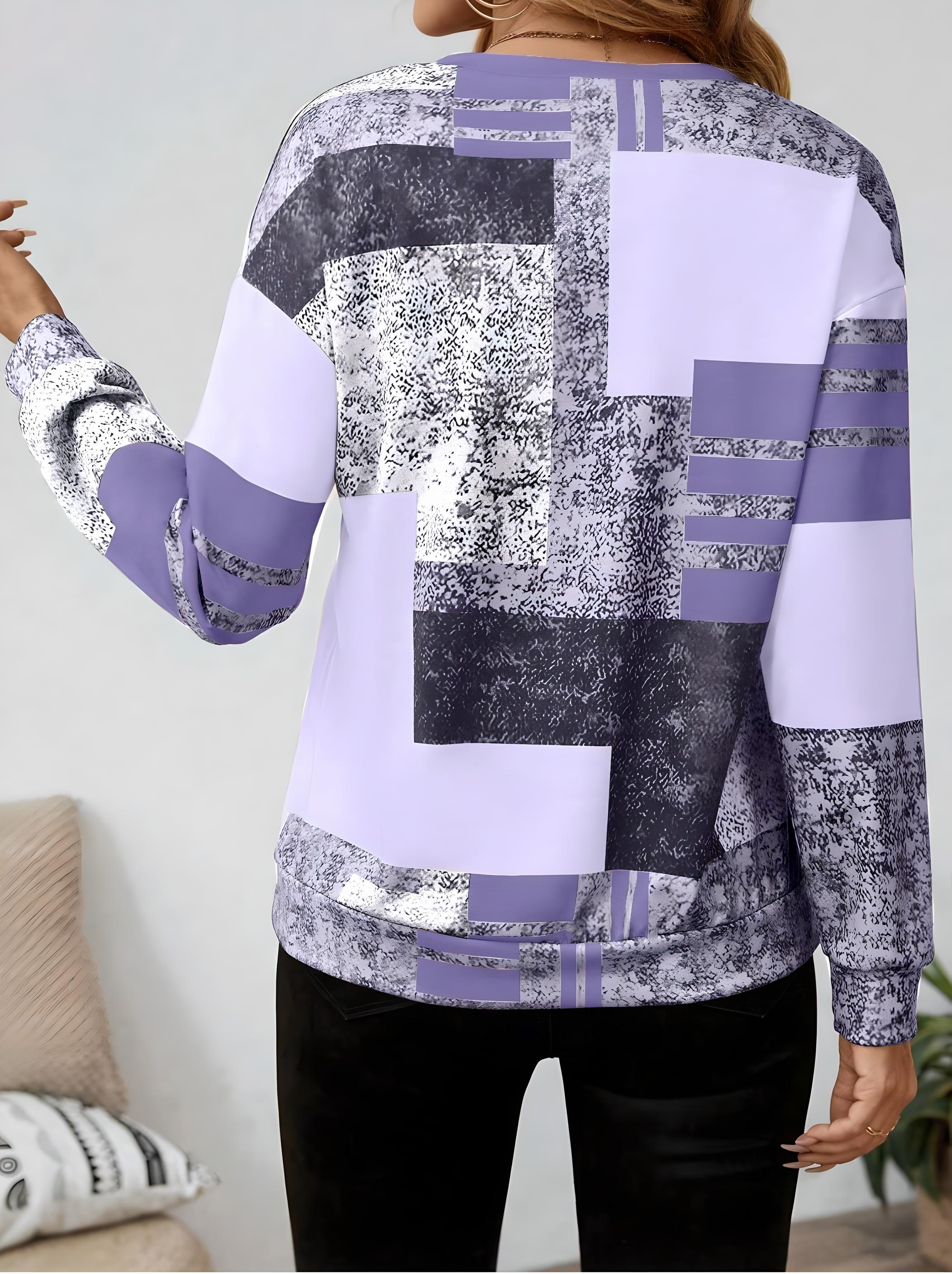 Mara – Sweater with graphic print and zipper closure