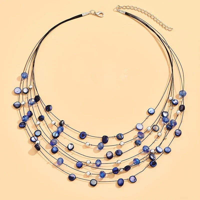 NORHEEN | TIMELESS MULTI-LAYER BOHEMIAN STYLE BEADED NECKLACE