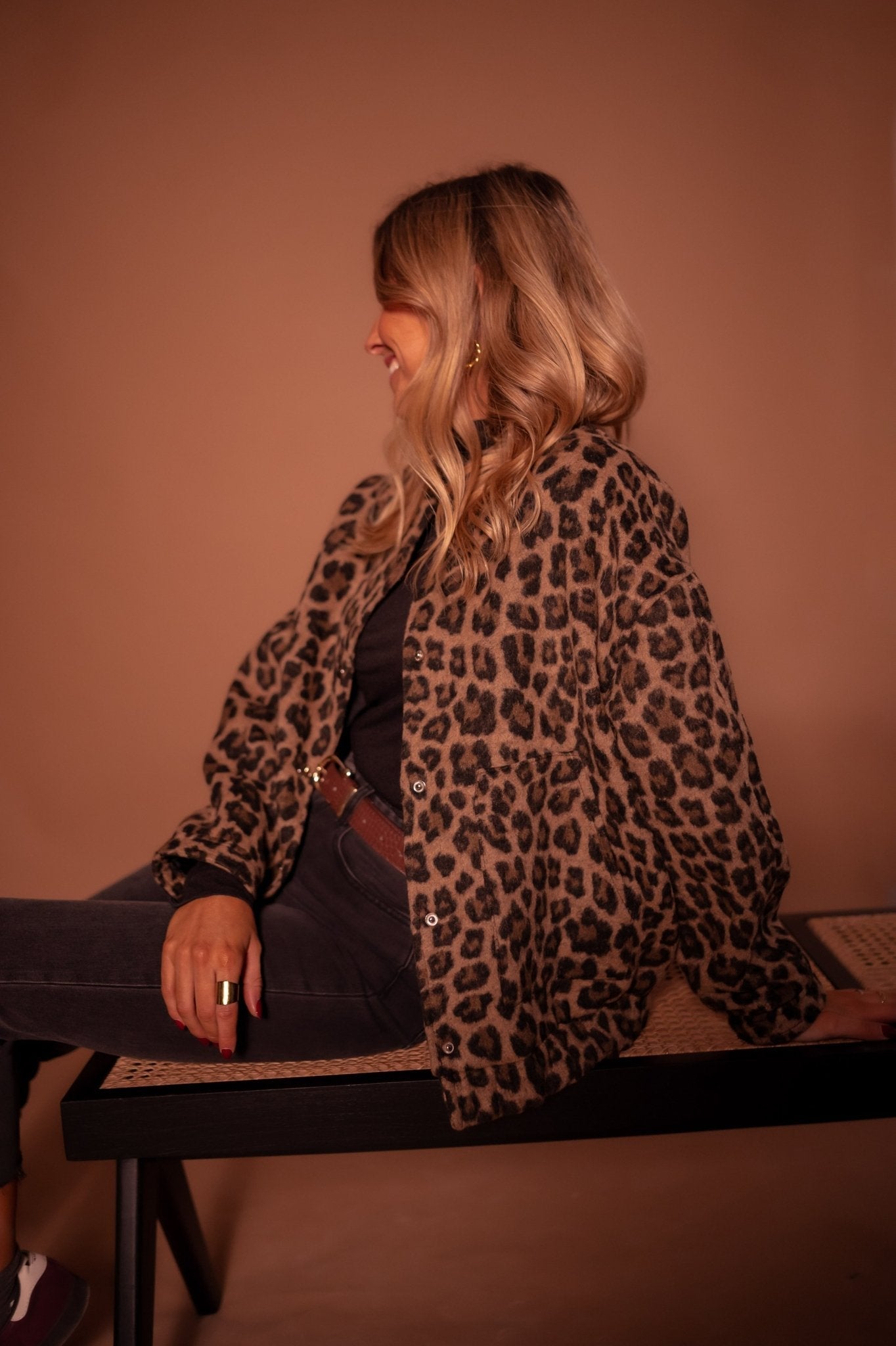 Luisa | Trendy Jacket with Leopard Print