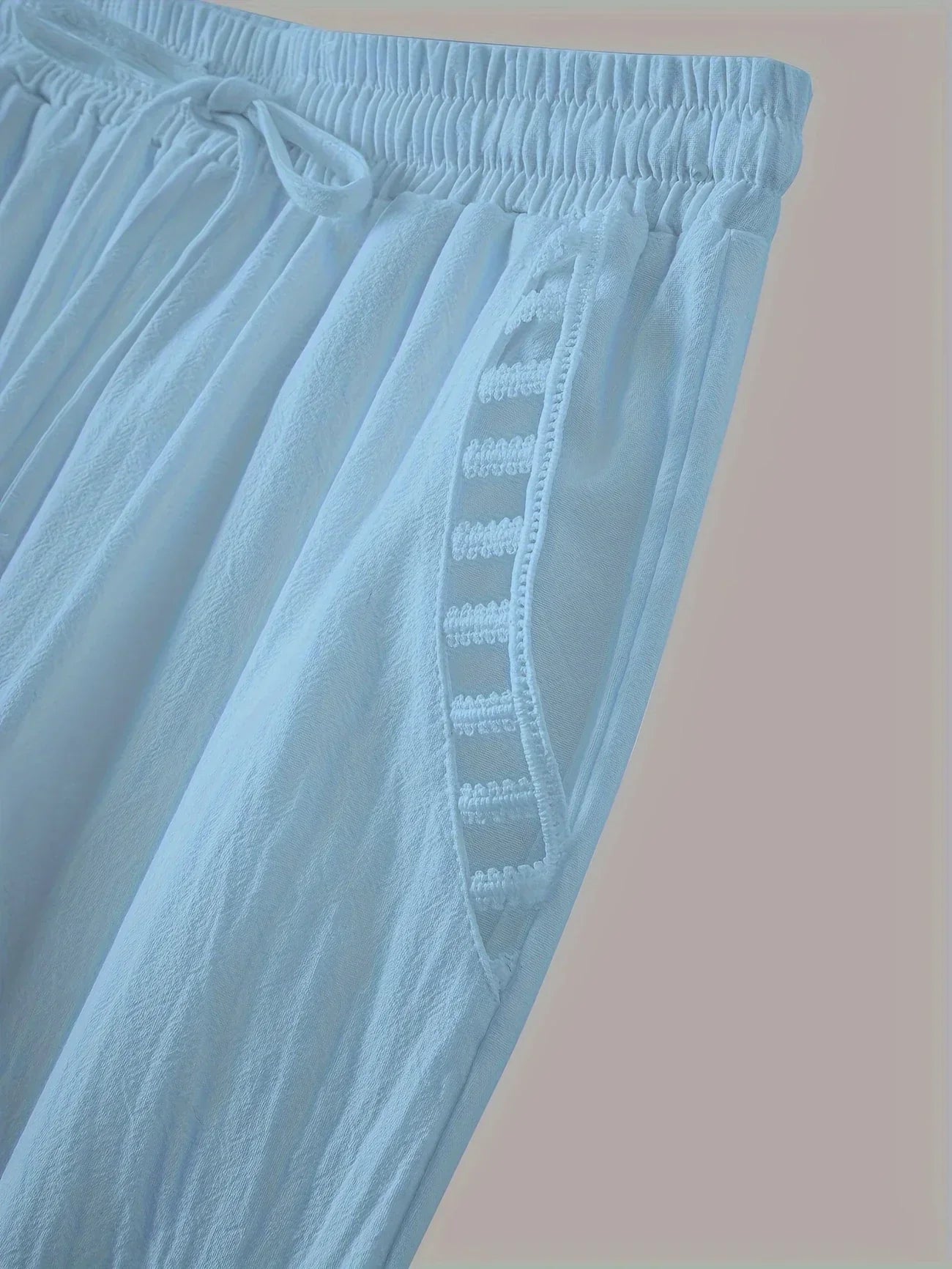 Tracey | Contrast Trim Cropped Pants