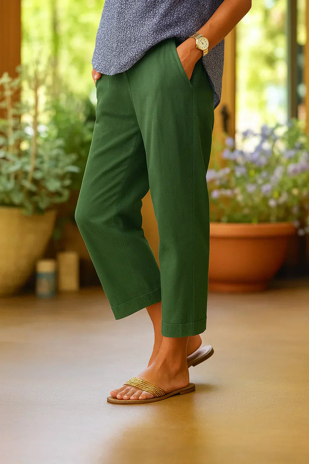 The Rivana | Relaxed cotton linen summer pants
