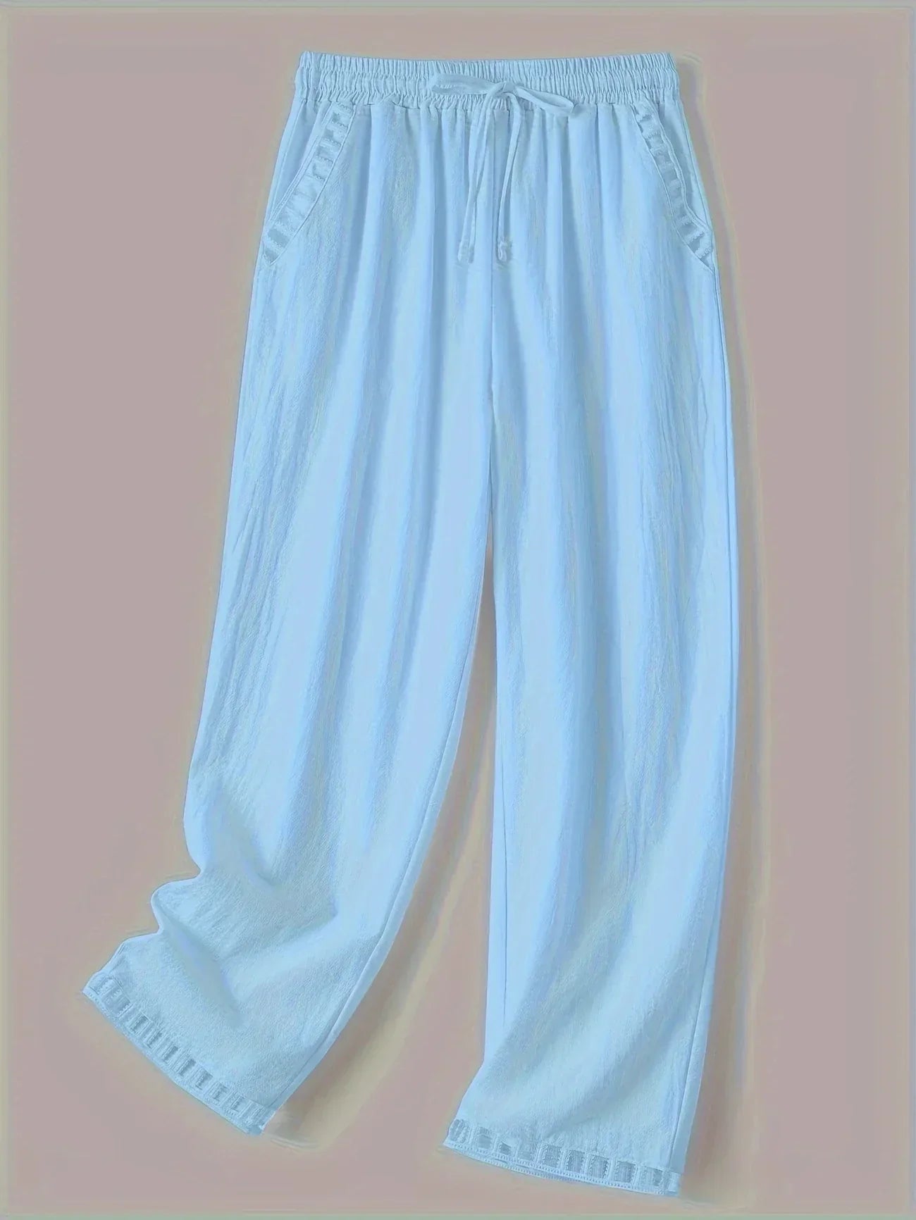 Tracey | Contrast Trim Cropped Pants